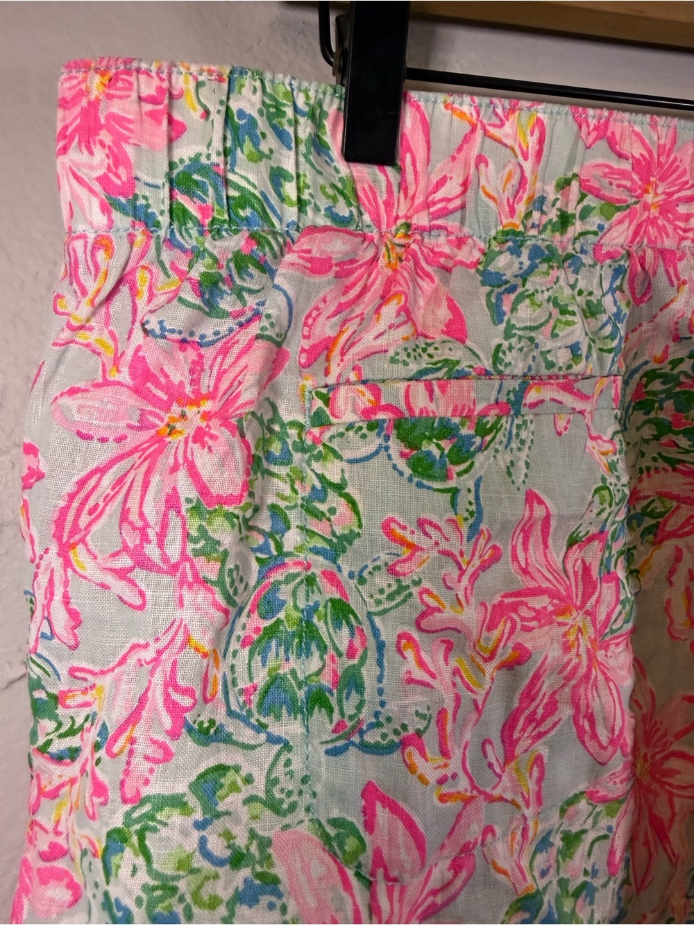 Lilly Pulitzer Lilo Linen Shorts Size Large pockets - Picture 6 of 9